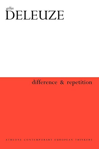 Imagen de archivo de Difference and Repetition (Athlone Contemporary European Thinkers) a la venta por HPB-Red