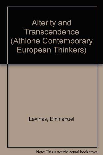 9780485115192: Alterity and Transcendence