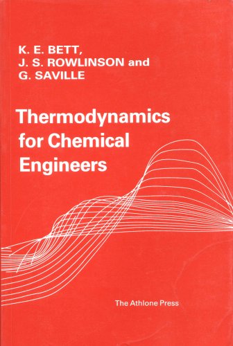 Beispielbild fr Thermodynamics for chemical engineers zum Verkauf von MusicMagpie