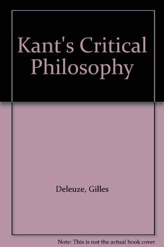 Stock image for Kant's Critical Philosophy: The Doctrine of the Faculties for sale by Anybook.com