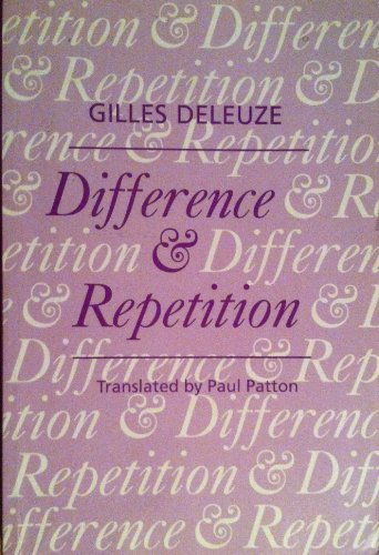 Difference and repetition (9780485121025) by Deleuze, Gilles