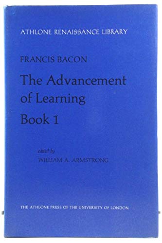 Stock image for Advancement of Learning: Book 1 for sale by Grey Matter Books