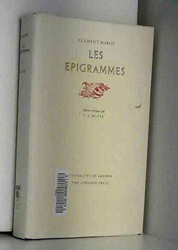 Stock image for Les Epigrammes for sale by Sutton Books