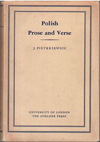 Beispielbild fr Polish Prose and Verse : a Selection with an Introductory Essay zum Verkauf von MW Books