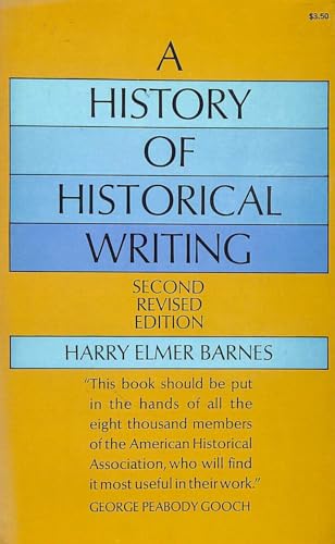 Beispielbild fr History of Historical Writing zum Verkauf von Better World Books