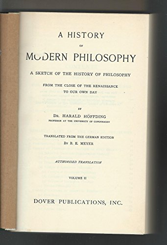 Stock image for History of Modern Philosophy (v. 2) for sale by Basement Seller 101