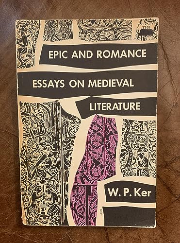 Imagen de archivo de Epic and Romance: Essays on Medieval Literature a la venta por ThriftBooks-Atlanta