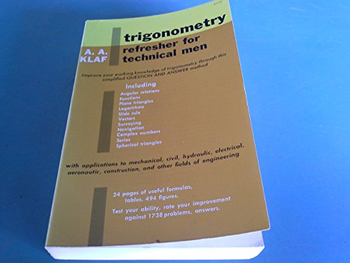 9780486203713: Trigonometry Refresher for Technical Men