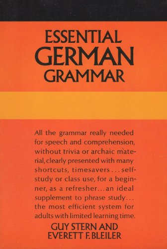 Stock image for Essential German Grammar (Dover Language Guides Essential Grammar) for sale by SecondSale
