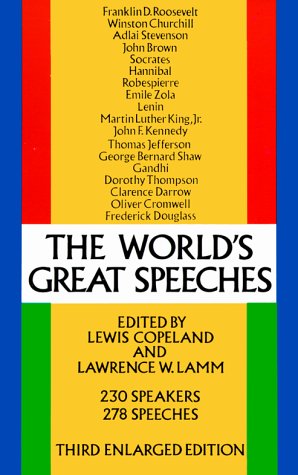 Stock image for World's Great Speeches for sale by Ergodebooks