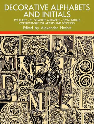 Imagen de archivo de Decorative Alphabets and Initials (Lettering, Calligraphy, Typography) a la venta por Lakeside Books