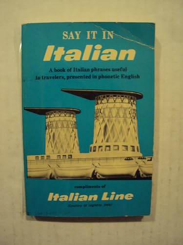 Say It in Italian (Dover Language Guides Say It Series) (9780486208060) by Dover