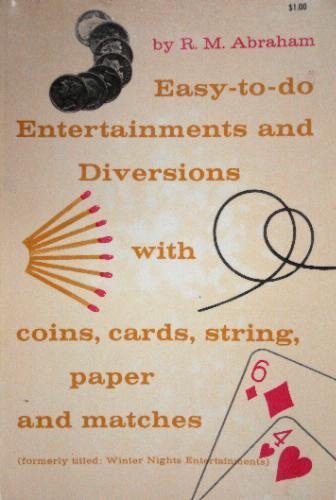 Imagen de archivo de Easy to Do Entertainments and Diversions a la venta por WorldofBooks