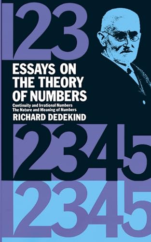 Beispielbild fr Essays on the Theory of Numbers (Dover Books on Mathematics) zum Verkauf von Once Upon A Time Books