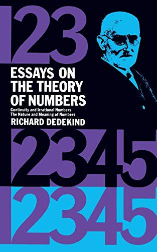 Stock image for Essays on the Theory of Numbers (Dover Books on Mathematics) for sale by SecondSale
