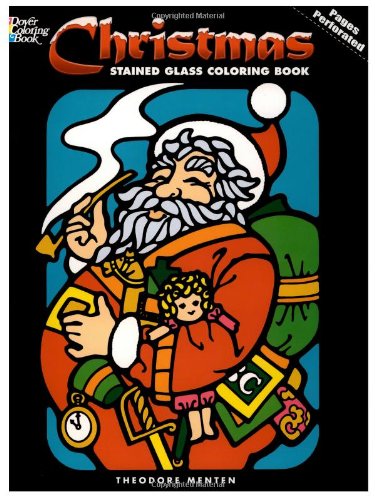 9780486211190: Christmas Stained Glass Coloring Book