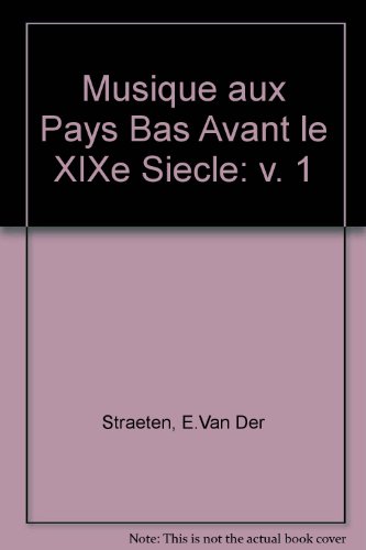 Stock image for Musique Aux Pays Bas Avant le Neuvieme Siecle for sale by Better World Books Ltd
