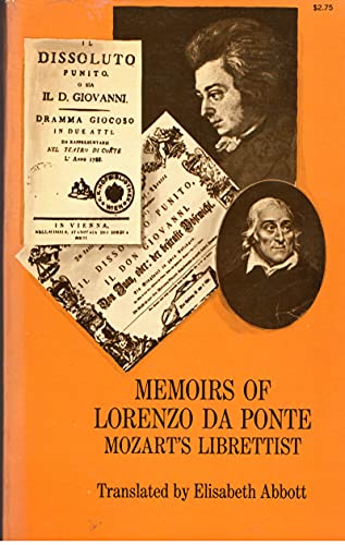 9780486217062: Memoirs of Lorenzo Da Ponte.