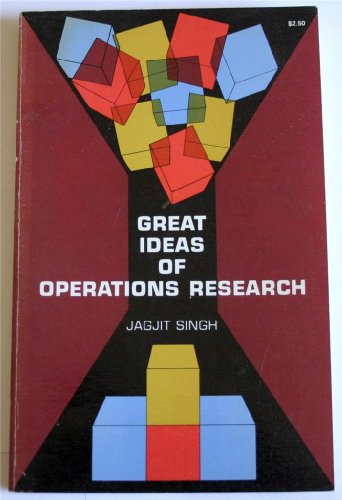 Beispielbild fr Great Ideas of Operations Research zum Verkauf von Wonder Book