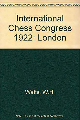 Book of the London International Chess Congress 1922