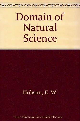 Imagen de archivo de Domain of Natural Science a la venta por Book House in Dinkytown, IOBA