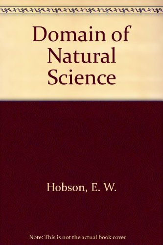 Stock image for Domain of Natural Science for sale by Book House in Dinkytown, IOBA