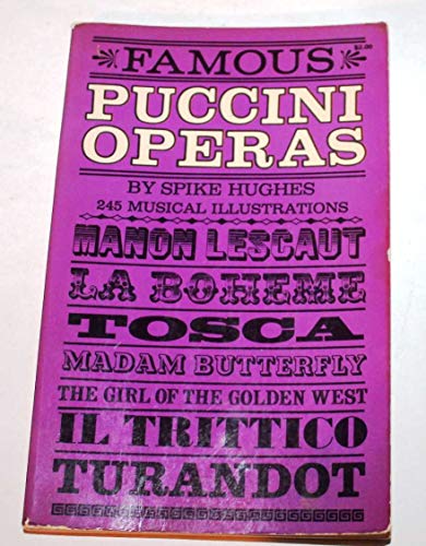 Beispielbild fr Famous Puccini operas; an analytical guide for the opera-goer and armchair listener, by Spike Hughes. zum Verkauf von Inkberry Books