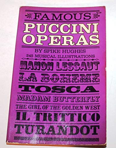 Stock image for Famous Puccini Operas: An Analytical Guide for the Opera Goer and Armchair Listener for sale by Gulf Coast Books