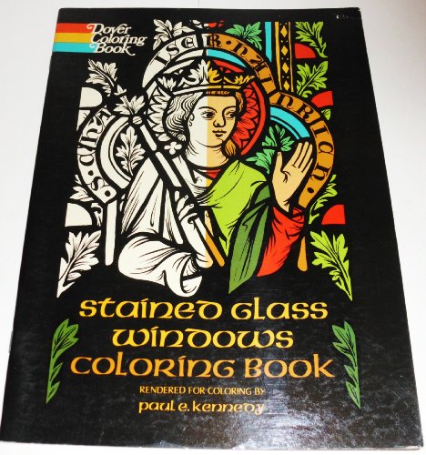9780486228624: Stained glass windows coloring book