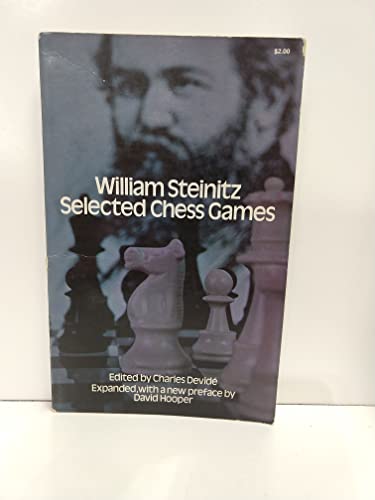 Imagen de archivo de William Steinitz: Selected Chess Games a la venta por HPB-Red