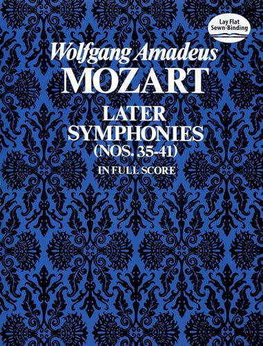 9780486230528: W.A. Mozart: Later Symphonies - Nos.35-41 (Full Score) [Lingua inglese]