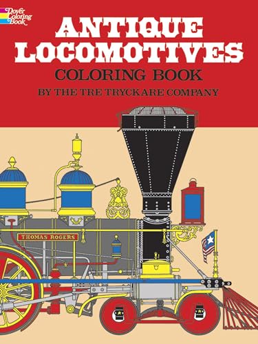 9780486232935: Antique Locomotives Coloring Book