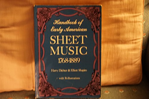 Imagen de archivo de Handbook of early American sheet music, 1768-1889 a la venta por HPB Inc.