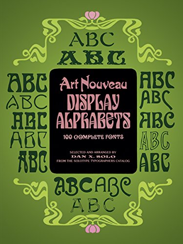 Beispielbild fr Art Nouveau Display Alphabets: 100 Complete Fonts (Dover Pictorial Archives) zum Verkauf von Wonder Book