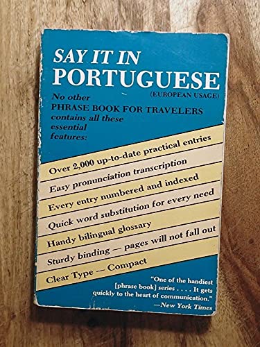 9780486236766: Say it in Portuguese: Continental: (European Usage) (Dover Language Guides Say It Series)