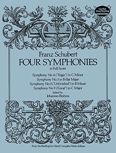 9780486236810: Franz schubert: four symphonies (Dover Orchestral Music Scores)