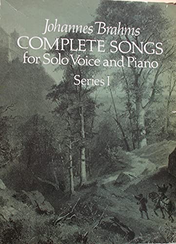 9780486238203: Johannes brahms: complete songs for solo voice and piano series i