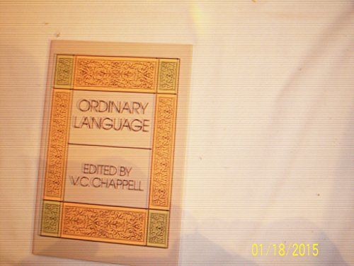 9780486240824: Ordinary Language: Essays in Philosophical Method