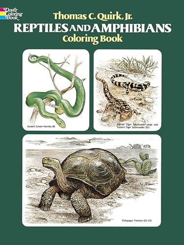 Stock image for Reptiles and Amphibians Coloring Book for sale by Wonder Book