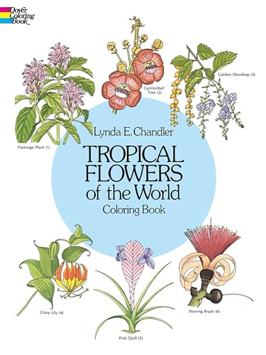 9780486242064: Tropical Flowers of the World Coloring Book