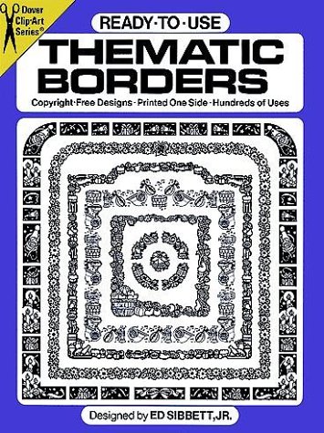 Imagen de archivo de Ready-to-Use Thematic Borders (Dover Clip-Art Series) a la venta por SecondSale