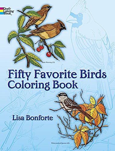 Beispielbild fr Fifty Favorite Birds Coloring Book (Dover Nature Coloring Book) zum Verkauf von Wonder Book