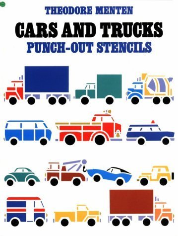 9780486242958: Cars and Trucks Punch-Out Stencils