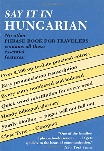 9780486244235: Say It in Hungarian (Dover Language Guides Say It Series)