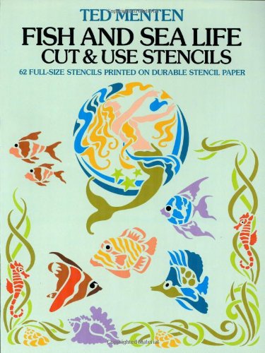 Imagen de archivo de Fish and Sea Life Cut and Use Stencils a la venta por Better World Books
