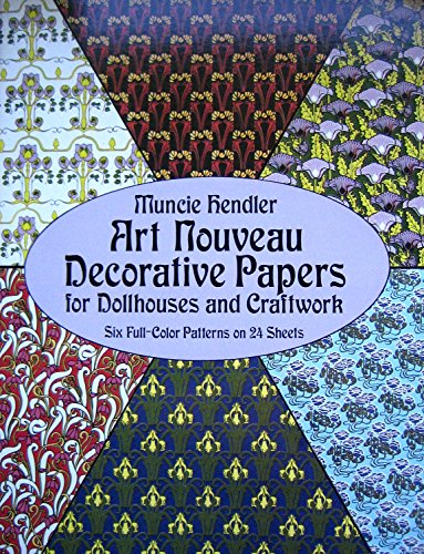 9780486244464: Art Nouveau Decorative Papers for Dollhouses and Craftwork