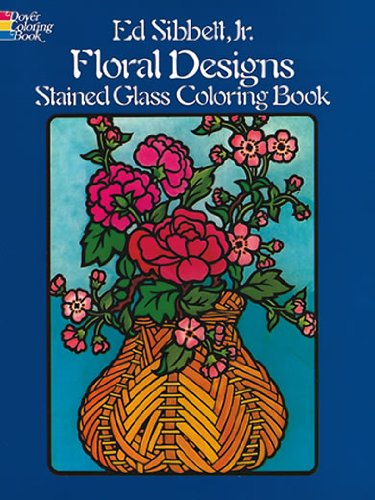 9780486245546: Floral Designs Stained Glass Coloring Book