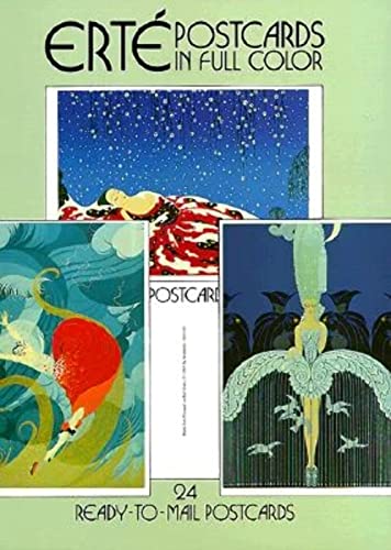 Imagen de archivo de Erte Postcards in Full Color: 24 Ready-to-Mail Postcards (Dover Postcards) a la venta por Lakeside Books