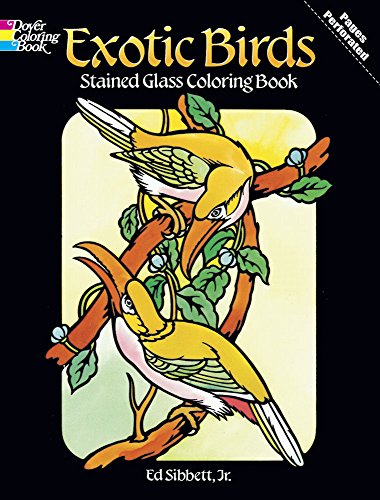 Beispielbild fr Exotic Birds Stained Glass Coloring Book zum Verkauf von Better World Books