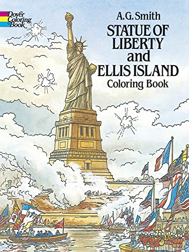 9780486249667: Statue of Liberty and Ellis Island Coloring Book